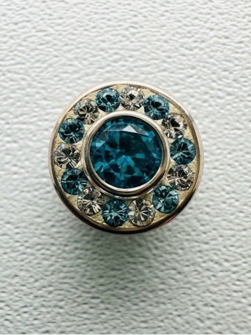 Kameleon Jewel Pop Sterling Aqua Burst CZ Swarovski Pop Crystal KJP330 NEW